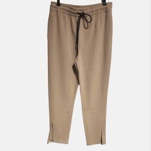 NWT $325 THEORY Camel Brown Slit Pull On Pant 4